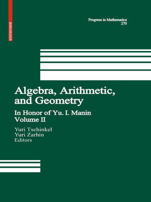 cover image of Algebra, Arithmetic, and Geometry